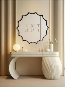 Stewehome Ασύμμετρος καθρέφτης τοίχου από γυαλί 60x60 cm