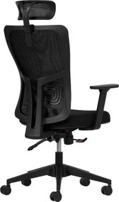 Office Chair Set (2 Pieces) Lumbar 126 - Black Black