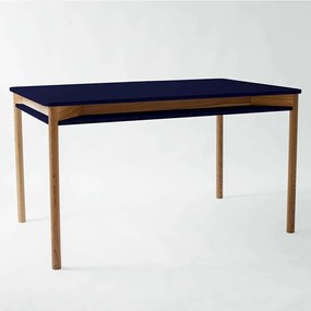 Τραπέζι Επεκτεινόμενο Με Ραφάκι Zeen ZEENEXTBE15 140x90x75/200x90x75cm Navy Blue Mdf, Wood