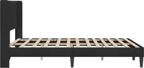 vidaXL Σκελετός Κρεβατιού Μαύρο 120 x 190 cm Βελούδο