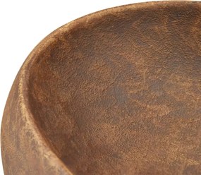 vidaXL Νιπτήρας Οβάλ Καφέ 59 x 40 x 15 εκ. Κεραμικός