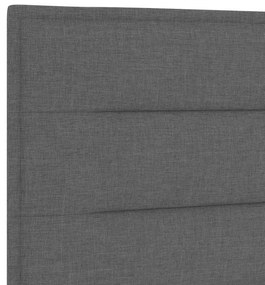 vidaXL Κεφαλάρι με κεφαλάρι Σκούρο Γκρι 100 cm Τεχνητό Δέρμα