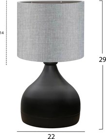 ΦΩΤΙΣΤΙΚΟ ΕΠΙΤΡΑΠΕΖΙΟ HM7593.03 ΓΚΡΙ Φ18,5x45Υεκ.