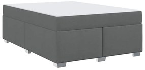 vidaXL Σκελετός Κρεβατιού Άλλο Σκούρο γκρι 140 x 200 cm ύφασμα