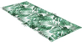 vidaXL Μαξιλάρια Καρέκλας με Ψηλή Πλάτη 6 τεμ Σχέδιο Φύλλων Υφασμάτινα