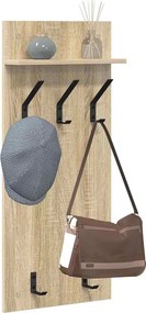 vidaXL Τοίχου Κρεμάστρα Δρύς Sonoma 40 x 10 x 90 εκ.