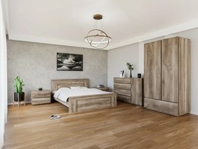 Κομοδίνο Boston V101, Monument δρυς, Αριθμός συρταριών: 2, 50x61x46cm, 23 kg, Πλαστικοποιημένη μοριοσανίδα | Epipla1.gr