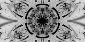 Αφαίρεση εικόνας Mandalas σε μαύρο & άσπρο - 100x50