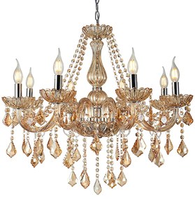 Artekko Artekko Chandelier Tara Πολυέλαιος 8φωτος Μελί Κρύσταλλο (70x70x70)cm 023-3026