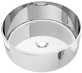 vidaXL Νιπτήρας Ασημί 40 x 15 εκ. Κεραμικός