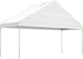 vidaXL Κιόσκι με Τέντα Λευκό 8,92 x 5,88 x 3,75 μ. από Πολυαιθυλένιο