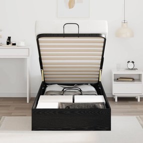 vidaXL Κρεβάτι Οθωμανικού Τύπου Μαύρη Δρυς 193 x 90 x 25 εκ