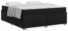 vidaXL Σκελετός Κρεβατιού Άλλο Μαύρο 180 x 200 cm Τεχνητό δέρμα