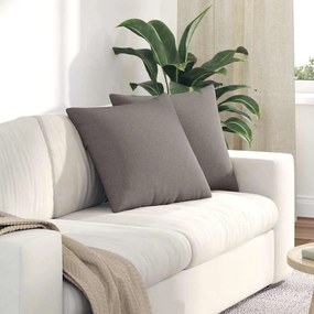 vidaXL Μαξιλάρι Καναπέ 2 pcs Taupe 50 x 50 cm ύφασμα