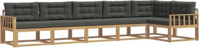 vidaXL Σειρά Καναπέ Εξωτερικού 4 pcs Άσπρο και Ανθρακί Πολυεστέρας