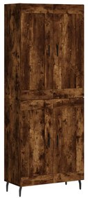 vidaXL Ντουλάπι Καπνιστή Δρυς 69,5x34x180 εκ. από Επεξεργασμένο Ξύλο