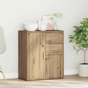 vidaXL Πλαϊνό γραφείο Artisan Oak 60 x 31 x 70 εκ Επεξεργασμένο ξύλο