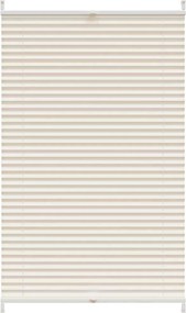 Πλισέ ρόλερ σκίασης 80x150cm Κρεμ