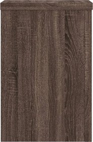 vidaXL Βάσεις Φυτών 2 Τεμ. Καφέ Δρυς 20x20x30 εκ. Επεξεργασμένο Ξύλο