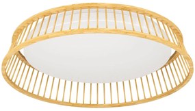 Φωτιστικό Οροφής Eglo 900797 LUPPINERIA Λευκό (White)|Καφέ (Brown) 3000K