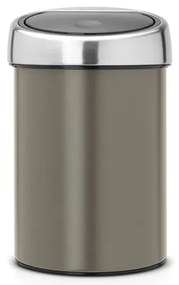 Brabantia 647215 Κάδος απορριμμάτων Touch Bin 3L, Platinum