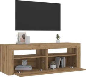 vidaXL Κομοδίνα με LED 2 τεμ. τεχνίτης Δρυς 60 x 35 x 40 εκ.