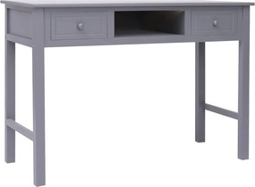 vidaXL Γραφείο Γκρι 110 x 45 x 76 εκ. Ξύλινο
