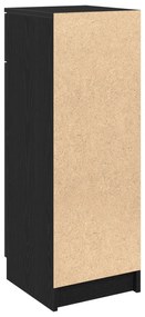 vidaXL ντουλάπι μπάνιου  μαύρη δρυς 32x34x90 cm επεξεργασμένο ξύλο