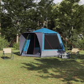 vidaXL Σκηνή Camping Μπλε 420 x 420 x 227 εκ Πολυεστέρας
