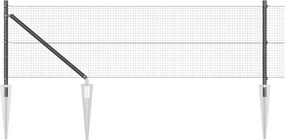 vidaXL Στύλος Περιφράξεων Γκρι
