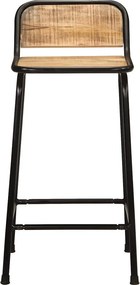 vidaXL Bar Stools 2 τεμάχια 46x35,5x80 cm Στερεό ξύλο Rough Mango