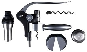 Σετ Κρασιού 5Τμχ Listrac BGMP-5118 Black-Silver MasterPro Ατσάλι,Πλαστικό