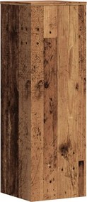 vidaXL Βάσεις Φυτών Όψη Παλαιού Ξύλου 33x33x100 εκ. Επεξ. Ξύλο