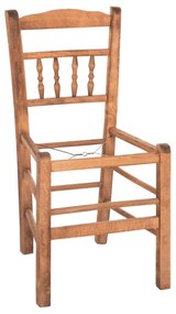 CHAIR CHOSEN  BEECH WOOD IMPREGNATED IN WALNUT COLOR 40.5x40.5x87Hcm.FRAME ONLY