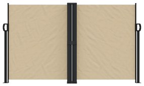 vidaXL Σκίαστρο Πλαϊνό Συρόμενο Μπεζ 140 x 1200 εκ.