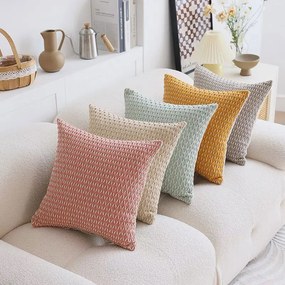 Διακοσμητική Μαξιλαροθήκη (45x45) Whitegg D0200-1 Pink
