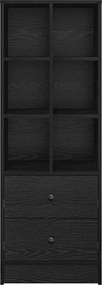 VidaXL Highboard με συρτάρι Μαύρη Οξυά 45,5 x 34 x 127 εκ