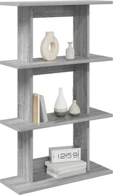 vidaXL Ράφι Τοίχου Γκρι Sonoma 56 x 20 x 90 εκ
