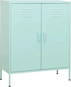 vidaXL Ντουλάπι Αποθήκευσης Χρώμα Μέντα 80 x 35 x 101,5 εκ. Ατσάλινο