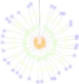 vidaXL Φωτάκια Χριστουγεννιάτικα 4 Τεμ. 140 LED Πολύχρωμα 17 εκ.