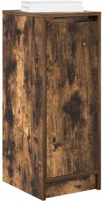 vidaXL Παπουτσοθήκη Καπνιστή Δρυς 29,5x34x76 εκ. Επεξεργασμένο Ξύλο