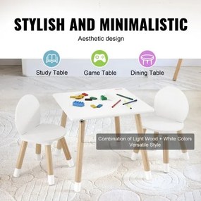 VEVOR Kids Table and 2 Chairs Set, Toddler Table and Chair Set, Children Multi-Activity Table for Art, Craft, Reading, Learning