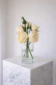 Stewehome Σετ 6 τεμαχίων διακοσμητικών τεχνητών τριαντάφυλλων με υφή υγρής όψης