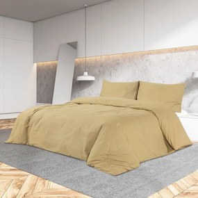 vidaXL Σετ Παπλωματοθήκης Taupe 200x220 εκ. Ελαφρύ Ύφασμα Μικροϊνών