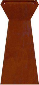vidaXL Γλάστρα Πυλώνας 2 τμχ. Σκ rusty 35 x 35 x 73 εκ.