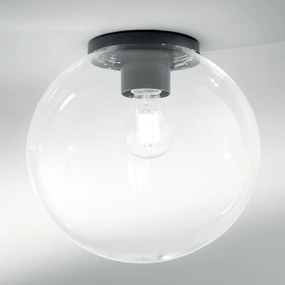 Φωτιστικό Οροφής - Πλαφονιέρα I-Polly-G30-TR E27 31x30cm Clear Intec Plastic