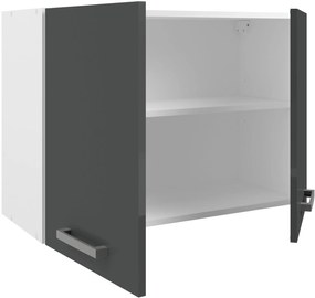 Κρεμαστό ντουλάπι Jeden 80-Γκρι Γυαλιστερό - Λευκό