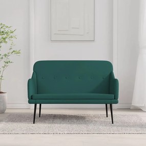 vidaXL Πάγκος Σκούρο Πράσινο 110x76x80 εκ. Υφασμάτινος