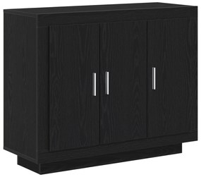 vidaXL Μπουφές Μαύρη Δρυς 92x35x75 εκ. Κατασκευασμένο ξύλο
