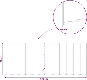 vidaxl Περίγραμμα γκαζόν 5 μ x 15 εκ Γαλβανισμένος Χάλυβας Ασημί